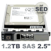 Самошифрующийся диск (SED) Dell R210 1,2 ТБ 12G SAS 2,5" SFF 10K в лотке Dell G176J