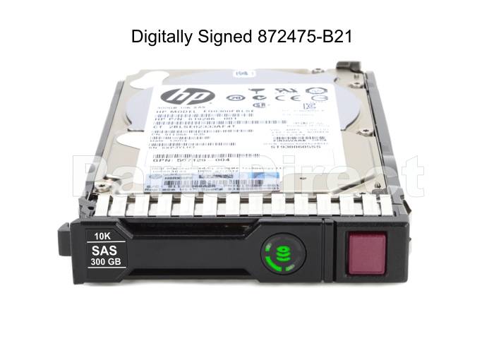 872475-001 Жесткий диск HP 300 ГБ 12G (12 Гбит/с) SAS SmartDrive 2,5" SFF 10K Enterprise ENT