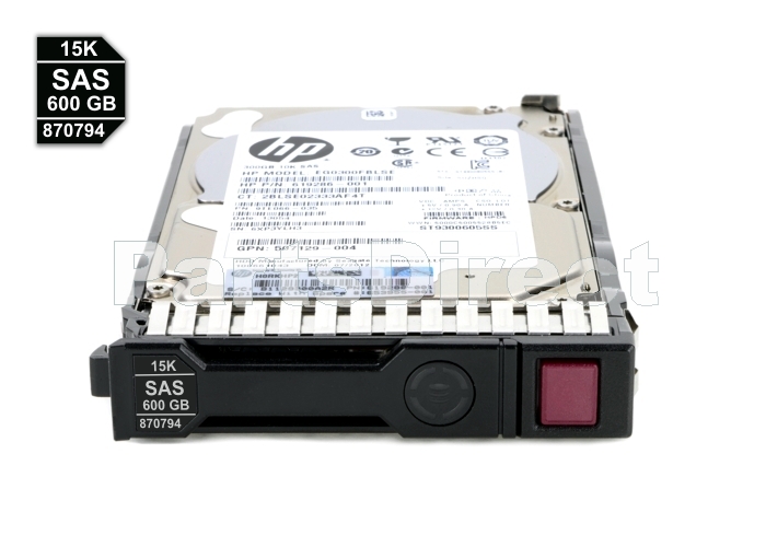 870757-B21 HP 600 ГБ 12G (12 Гбит/с) SAS SmartDrive 2,5" SFF 15K Enterprise ENT жесткий диск