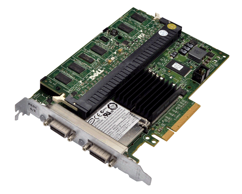 Внешний RAID-контроллер FY374 Dell R200 PERC 6/E 512 МБ SAS