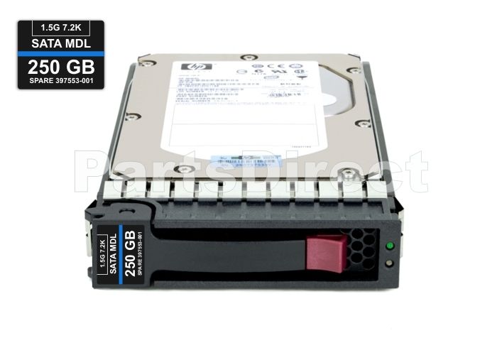 349239-B21 Жесткий диск HP 250 ГБ 1,5 Гбит/с (1,5 Гбит/с) с возможностью горячей замены, Serial ATA (SATA), 7,2 тыс. об/мин, 3,5 дюйма, LFF Entry (ETY)
