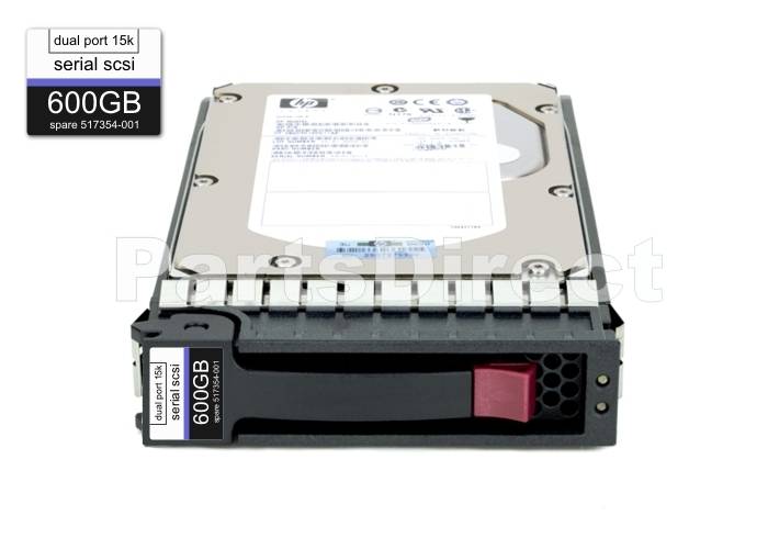 516810-003 HP 600-GB 6G 15K 3.5 DP SAS